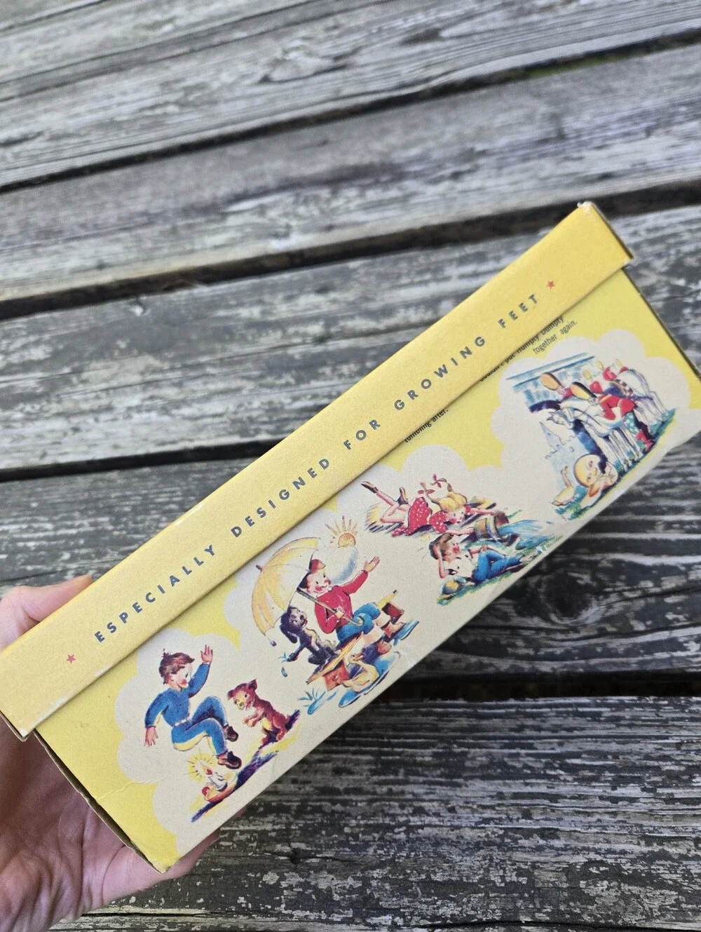 Vintage 1954 Mother Goose Shoes with Original Box